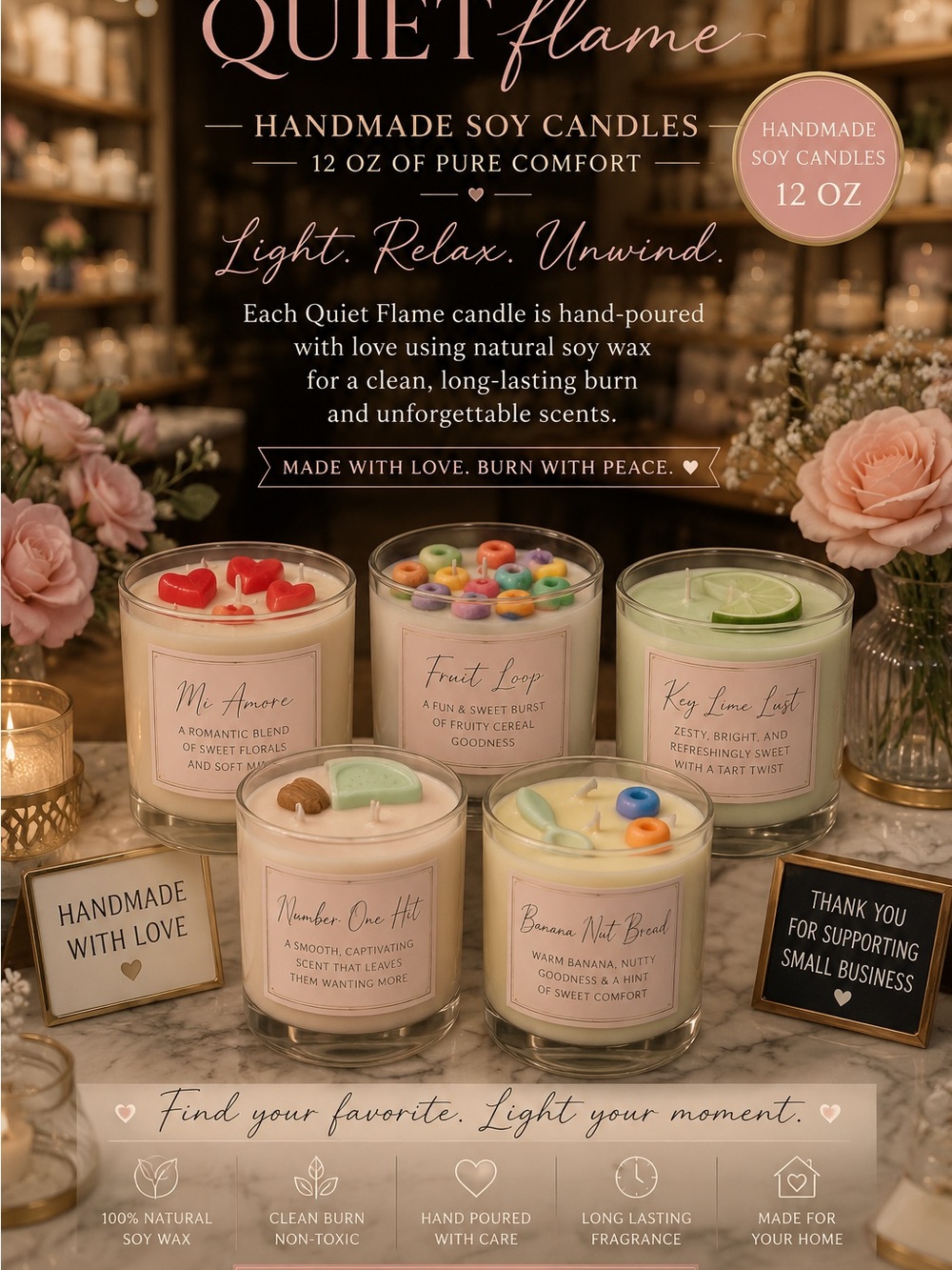 Quiet Flame 22oz Candle Buy Now - Picture 10 of 10